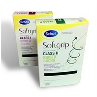 SCHOLL Softgrip Ribbed Class 2 Support Socks  Support Tights : Support  Stockings, Tights and Socks